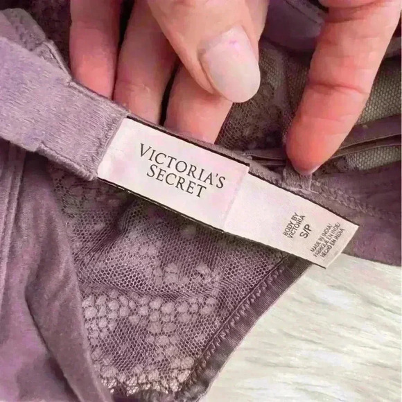 Victoria's Secret Body By Victoria Triangle Bralette Smokey Purple Small - Picture 2 of 3